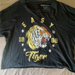 Grayson Threadz 'Easy Tiger' Graphic Tee - Black with Yellow & Orange Tiger